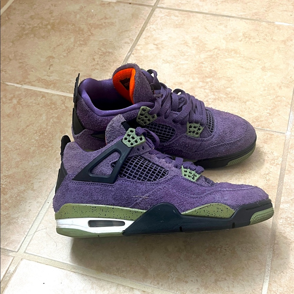 Womens Purple and Green Sneakers